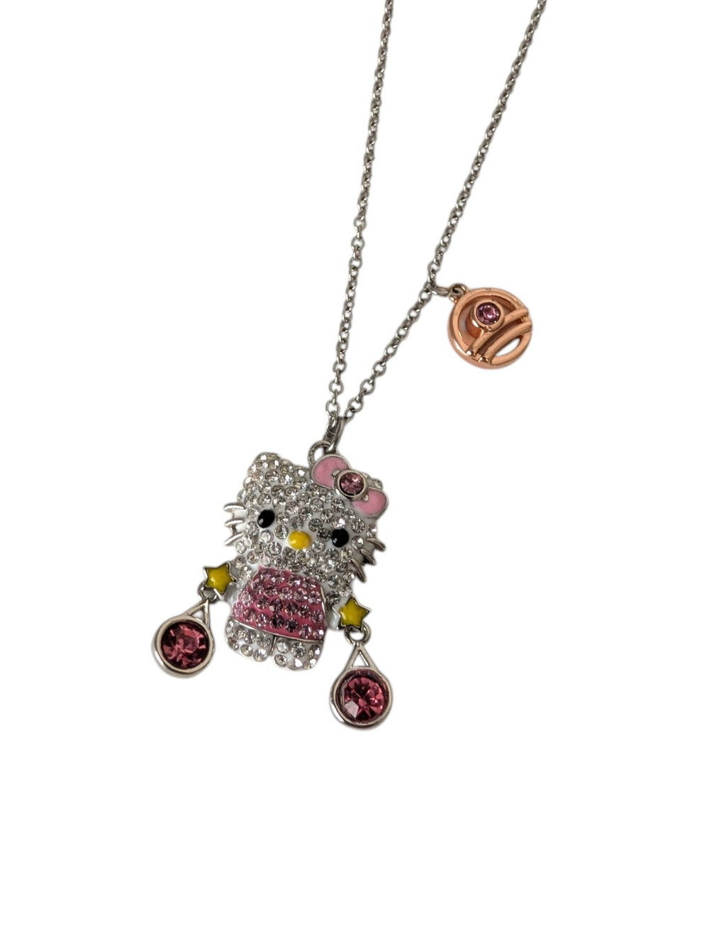 Swarovski x Hello Kitty Sanrio Libra Zodiac Necklace Pendant Pink Crystal Star